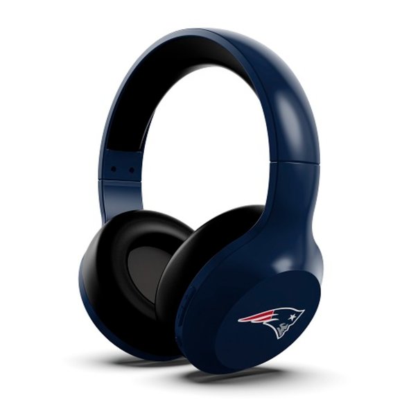NFL New England PatriotsWireless Headphones New Blue Football Bluetooth